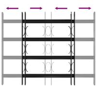 Raam Rooster Zwart 75.5 x 60 cm Gepoedercoat staal - thumbnail