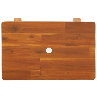 Kruk 45x29x45 cm rechthoekig massief acaciahout