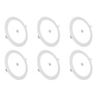 LED Downlight Slim 6-Pack met Bewegingssensor - Rond 12W - 6000K - thumbnail
