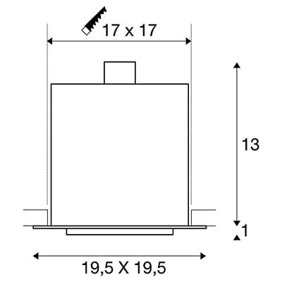SLV InbouwspotKadux ES111 wit - 115541