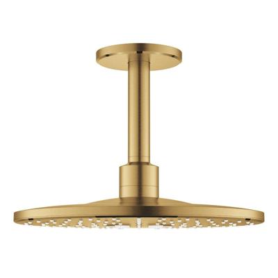 Regendoucheset GROHE Rainshower SmartActive 31 cm met Plafondarm Cool Sunrise Geborsteld