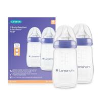 Lansinoh Natural Wave Zuigfles + Speen 2x240ml - thumbnail