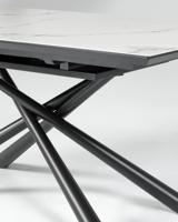 Kave Home Uitschuifbare Eettafel 'Theone' Keramiek met marmerlook, 160-210 x 90cm - thumbnail