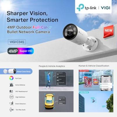 TP-Link IP Cam Outdoor Bullet 4MP VIGI C345 (2,8 mm)