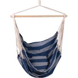 Hangstoel Eénpersoons 'Lobos' Single - Blauw - 123 Hammock Hangstoel Eénpersoons 'Lobos' Single - Blauw - 123 Hammock