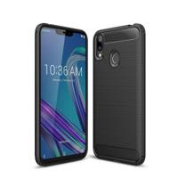 Geborsteld textuur koolstofvezel schokbestendige TPU Case voor ASUS ZenFone Max (M2) (zwart) - thumbnail