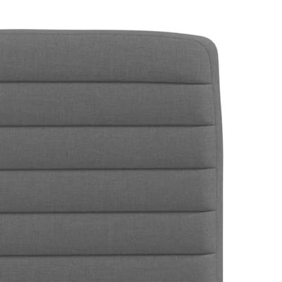 Eetkamerstoelen 6 st stof donkergrijs