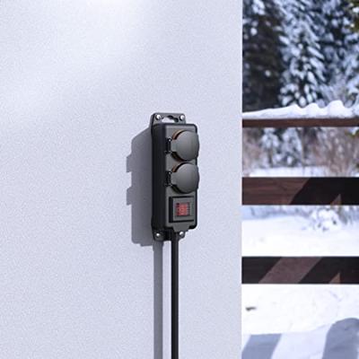 Hama 00223062 Buitenstopcontact Zwart Aanraakbeveiliging, Met schakelaar