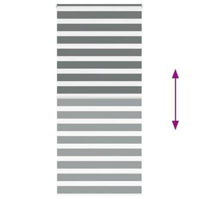 VidaXL Zebra rolgordijn 110x230 cm stofbreedte 105,9 cm donkergrijs VidaXL Zebra rolgordijn 110x230 cm stofbreedte 105,9 cm donkergrijs