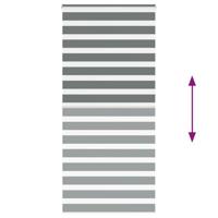 Zebra rolgordijn 105x230 cm stofbreedte 100,9 cm donkergrijs - thumbnail