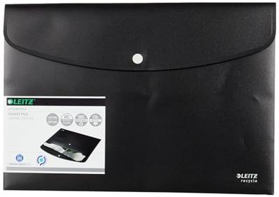 Leitz Recycle projectomslag A4, uit 80 % gerecycleerde kunststof, zwart