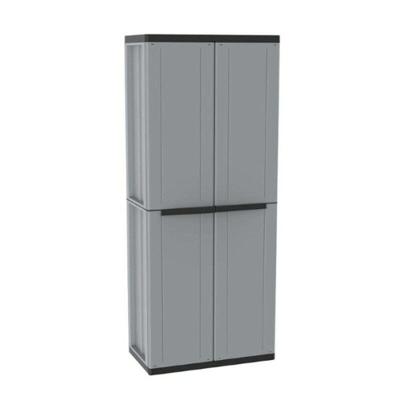 Bezemkast Terry JLine 368 Grijs Zwart/Gris Hars Plastic 68 x 37,5 x 163,5 cm