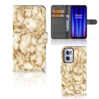 OnePlus Nord CE 2 | Bookcase | Marmer Goud - thumbnail