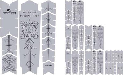 Unleazhed Unscratch Frame Protector Film - Runes of Shred Black Matt