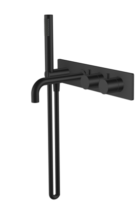 Style inbouw badthermostaat muur mat zwart