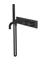 Style inbouw badthermostaat muur mat zwart - thumbnail