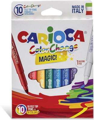 Viltstiften carioca magic set 10st ass
