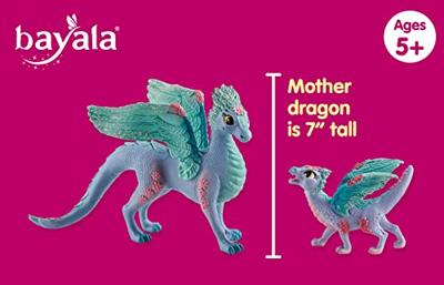 Schleich Bayala - Bloemendrakenmama en baby speelfiguur - thumbnail