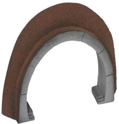 NOCH 58052 PROFI plus H0 Tunnelportaal 2-sporig Hardschuim model, Geverfd