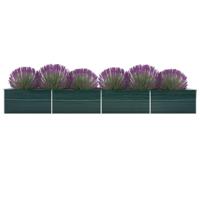 Plantenbak verhoogd 600x80x45 cm gegalvaniseerd staal groen - thumbnail