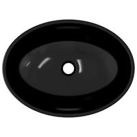 Wasbak 50x37x14 cm glas zwart - thumbnail