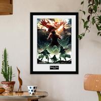 Attack on Titan Framed Print - Key Art - thumbnail