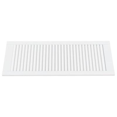 Kastdeuren met lamellen 2 st 99,3x39,4 cm grenenhout wit