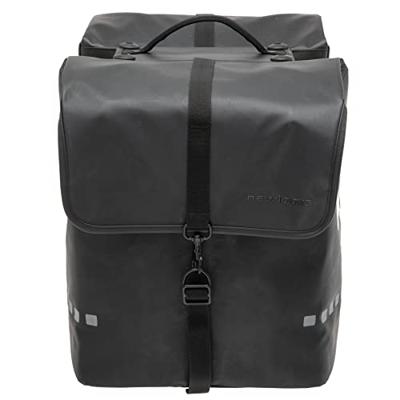 Dubbele fietstas New Looxs Odense Double Racktime 39 liter 34 x 16 x 38 cm (x2) - zwart