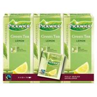 Thee Pickwick Fair Trade green lemon 25x1.5gr | 3 stuks - thumbnail