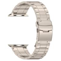 Titanium Premium Link bandje - Titanium kleur - Geschikt voor Apple Watch 44mm / 45mm / 46mm / 49mm - thumbnail