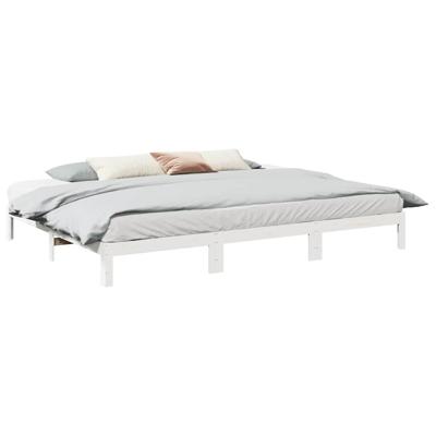 Bedframe Family zonder matras 270x200 cm massief grenenhout wit