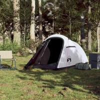 VidaXL Tunneltent 2-persoons waterdicht verduisterend stof wit - thumbnail
