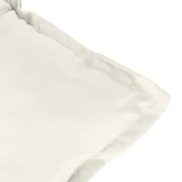 VidaXL Tuinbankkussens 2 st 120x50x7 cm stof gemêleerd crèmekleurig - thumbnail
