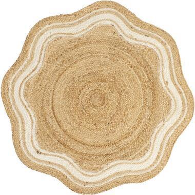 Vloerkleed Alandi - beige - Ø100 cm