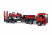 bruder MAN TGA dieplader met Manitou telescooplader Kant-en-klaar model Bouwvoertuig (model) - thumbnail