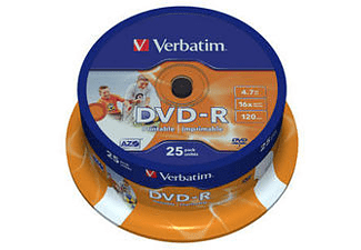 Verbatim 43538 DVD-R disc 4.7 GB 25 stuk(s) Spindel Bedrukbaar