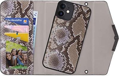 Mobilize 2in1 Elegant Magnet Clutch Apple iPhone XR/11 Beige Snake