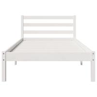 Bedframe Wit 208.6 x 157.6 x 69.4 cm Massief grenenhout - thumbnail