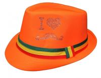 Rubie's Hoed Met Steentjes Oranje Unisex - thumbnail