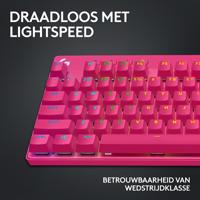 Logitech G Pro X TKL toetsenbord Draadloos Roze - GL Linear Azerty Frans - thumbnail