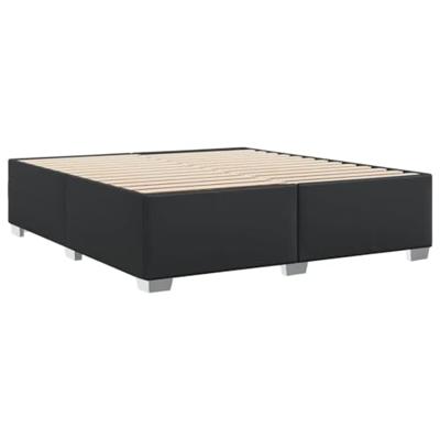 Bedframe kunstleer zwart 180x200 cm