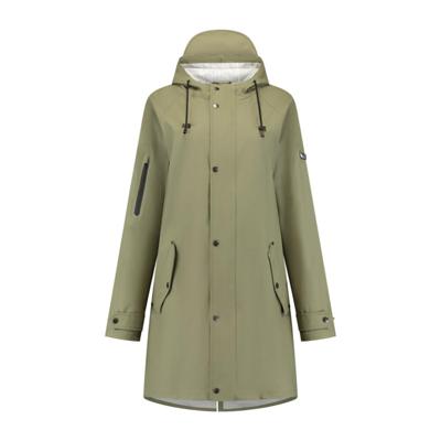 Mirage Regenjas rainfall trenchcoat - maat l - gemaakt van polyester soft touch - olive green