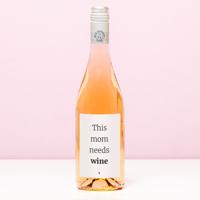 Wijnfles This mom needs wine - Rosé (Blush Rosé) - thumbnail