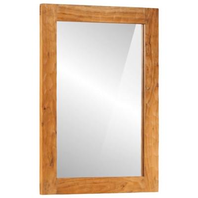 Badkamerspiegel 50x70x2,5 cm massief acaciahout en glas