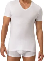 Ten Cate Organic T-shirt V-hals 2-pack wit - thumbnail