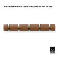 Umbra Kapstok Flip Hook 5 - Walnoot - thumbnail