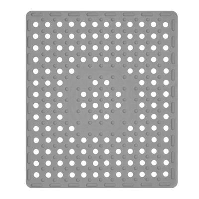 Dutch House gootsteenmat 31x27 cm rubber/grijs