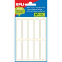 Apli witte etiketten ft 13 x 50 mm (b x h), 60 stuks, 10 per blad (2673) - thumbnail