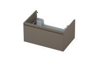 Onderkast INK 1 lade greeploos gelakt 45gr 70 cm x 45 cm x 35 cm Mat taupe 1240115 - thumbnail
