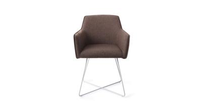 Jesper Home Eetkamerstoel 'Hofu' Cross White, kleur Potters Clay